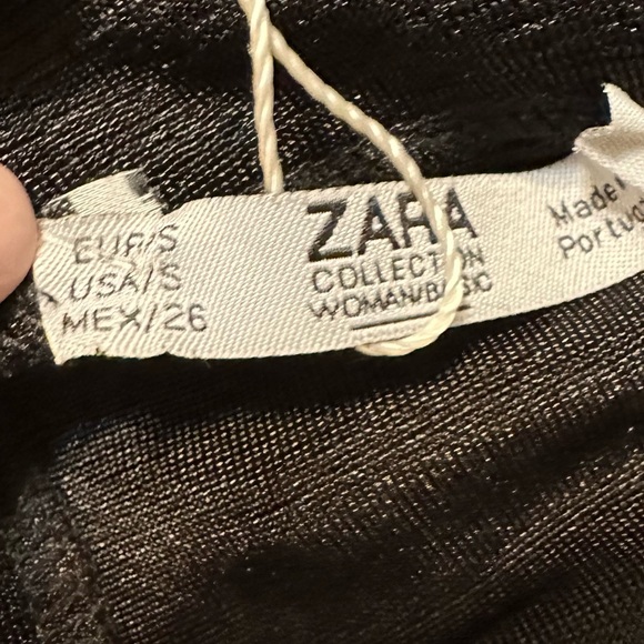 🆕 Zara Flowing Crossover Sleeveless Black Too Size S - Picture 8 of 12